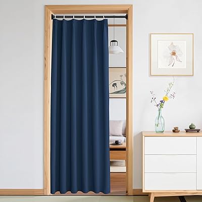 遮光 間仕切りカーテン 断熱 おしゃれ ドアカーテン UVカット 防寒 保温 省エル のれん 防音