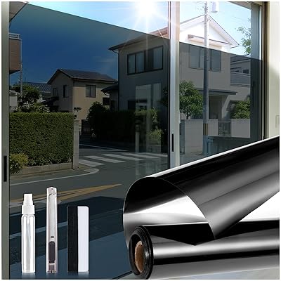 窓ガラス目隠しフィルム 遮光シート 遮光フィルム 窓 防寒 マジックミラー 目隠し 窓用フィ