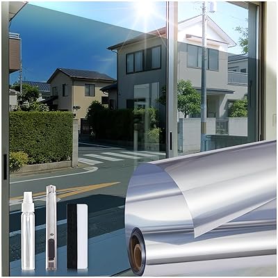 窓ガラス目隠しフィルム 遮光シート 遮光フィルム 窓 防寒 マジックミラー 目隠し 窓用フィ