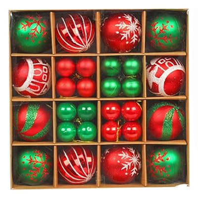 クリスマスボール 44個入り クリスマス オーナメント 飾り付け 6cm・3cmボールセット クリスマ