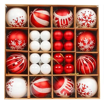 クリスマスボール 44個入り クリスマス オーナメント 飾り付け 6cm・3cmボールセット クリスマ