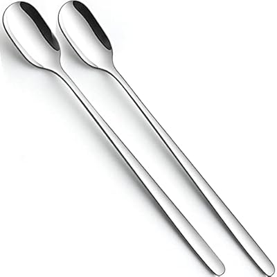 長いスプーン 2本 23cm パフェスプーン ステンレス製バースプーン ロングスプーン マドラー