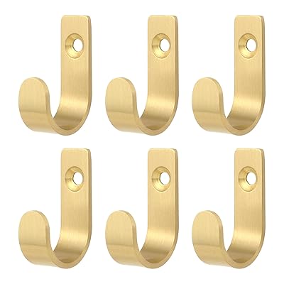 真鍮フック 壁掛けフック 木材用 高耐荷重 取り付けネジ付き 帽子 洋服 掛け ネジフック 強