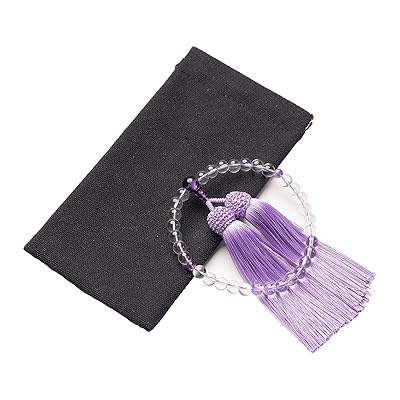 数珠 女性用 葬儀 念珠 本水晶 ホワイトクリスタル 数珠入れ 36玉 手作り念珠 葬式 墓参り 法