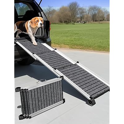 犬用アルミスロープ Amazon.co.jp: Ruedamann 犬用スロープ アルミ製伸縮式ペットスロープ