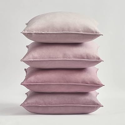 クッションカバー 60×60cm 4枚セット グラデーション おしゃれ 北欧 ベルベット 洗える 無地