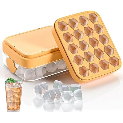 Ice-Makers - 製氷皿 氷 保存容器 六角氷 2.5cm 氷皿 アイストレー 家庭用 容器 製氷器 氷が作れる 氷トレー