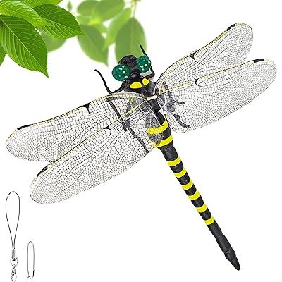 乐天商城 - オニヤンマ 虫除け トンボ模型 12cm 大きい リアル 蚊 蜂 昆虫 虫避け対策 アウトドア キャン