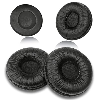 ヘッドセット交換用イヤーパッド 直径50mm イヤーパッド Plantronics適用HW251N HW261N HW510 HW520 Blackw