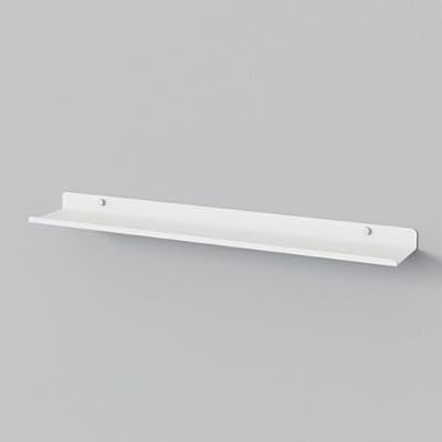 Western Furniture - ウォールシェルフ 1 個セット アルミニウム合金製壁掛け棚 おしゃれ飾り棚 ガード付き 壁面