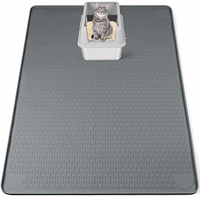 の猫砂マット、分散制御のための特大 127 x 89cm のシリコーンのマットの砂の捕獲のマット、
