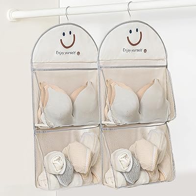下着収納 ウォールポケット 下着 収納 クローゼット 2個セット 吊り下げ収納 大容量 靴下 ネ