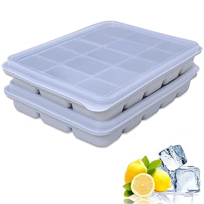 製氷皿 シリコン 製氷器 2個入り 四角氷 氷 作る 容器 小分け ソフト取り出しやすい 冷凍保存