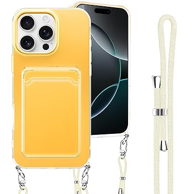 乐天商城 - iPhone 16 Pro 用 ケース 背面ポケット カード収納 ショルダー iPhone 16 Pro 用 カバー 斜めかけ 縄
