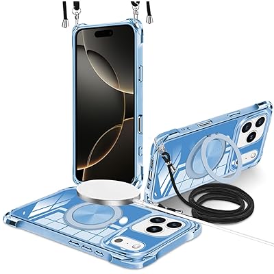 iPhone 17 Pro Max 用 ケース 縦横両対応 360° 回転スタンド リング マグネット搭載 MagSafe 対応 ワ