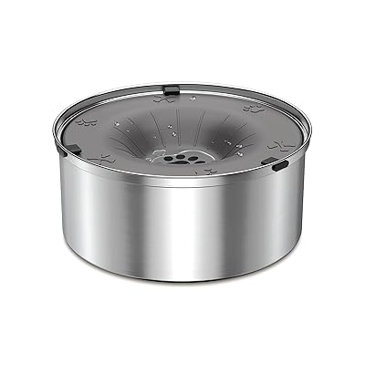 乐天商城 - 犬 ペット 水飲み器 給水皿【大容量・溢れ防止・犬・猫用・防錆・電気不要】ステンレス 犬