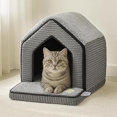 乐天商城 - 犬ベッド 犬ハウス ペットベッド 猫 ハウス ドーム 屋根付き ペットハウス キャットハウス