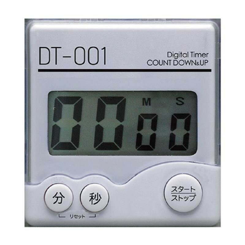 デジタルタイマー DT-001 大きな文字 クリップ付き スポーツ 勉強 理美容室 サロン 美容室 美容院 キッ..