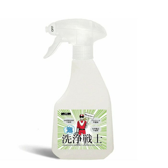 泡洗浄戦士 アルカリ電解水洗浄液 pH13.1 500ml バンガードエンタープライズ 除菌 洗浄 清掃 洗剤 日本製