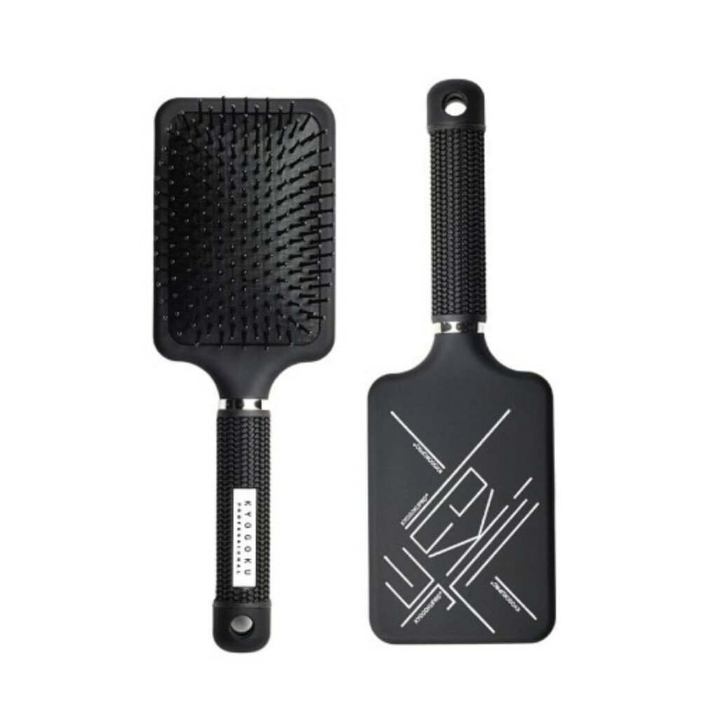 KYOGOKU パドルブラシ ヘアブラシ ブラシ マッサージブラシ 高級 クシ 艶 ツヤ髪 頭皮マッサージ 血流促進 美髪 頭皮ケア ヘアケア さらさら キューティクル 使いやすい 軽量 静電気防止