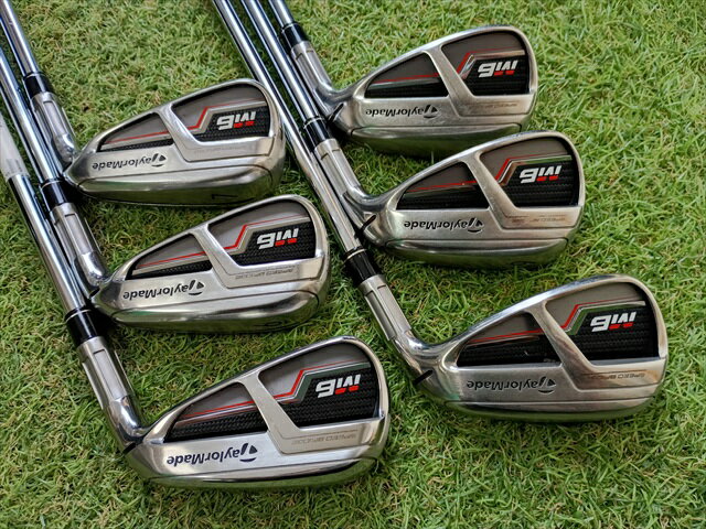【中古】 M6 アイアン 5〜P 6本セット 純正スチール 【S】 テーラーメイド