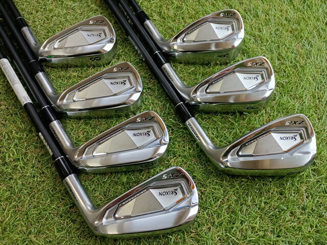 【中古】 スリクソン Zxi 5 アイアン 5〜P A 7本セット 純正カーボン 【R】 ダンロップ