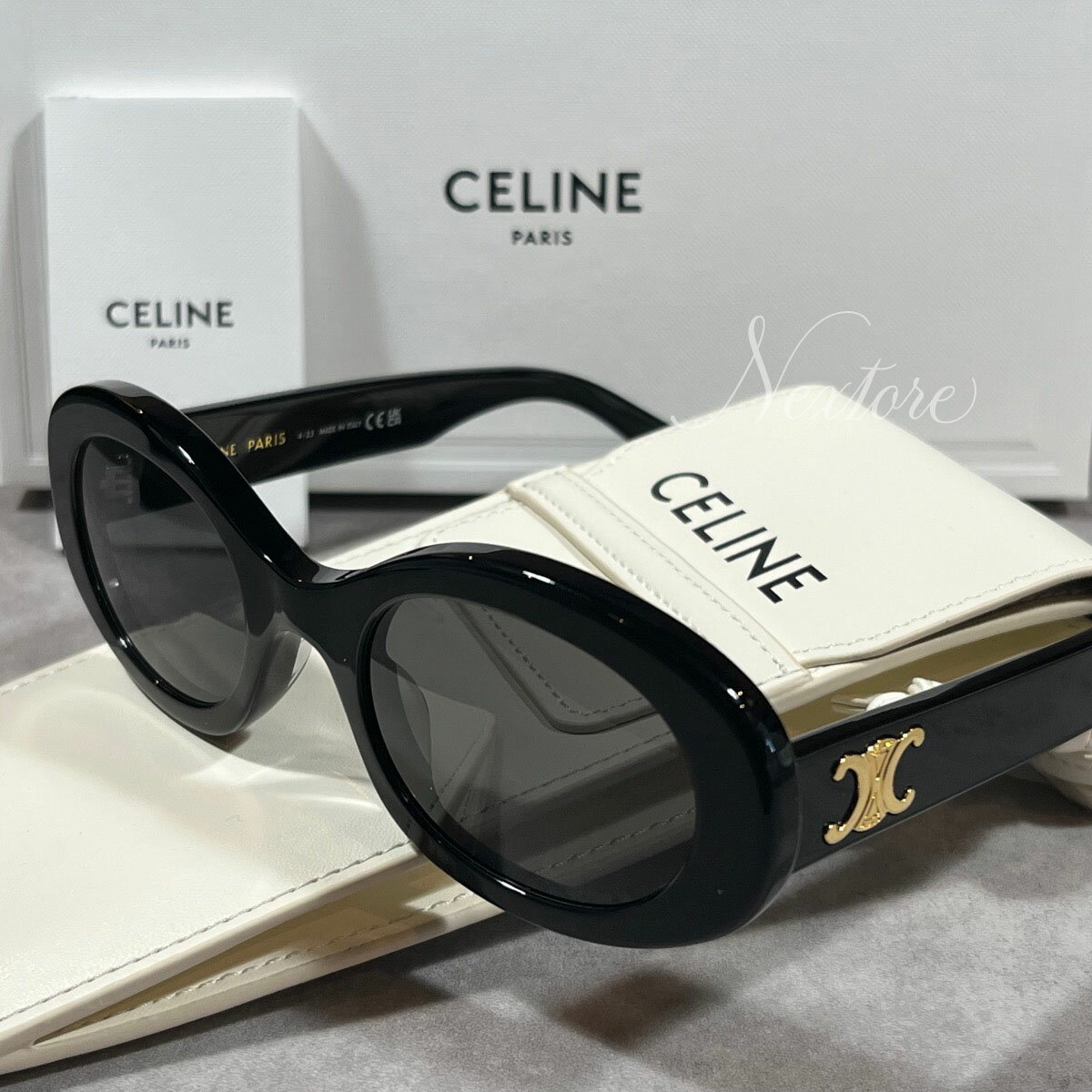 セリーヌ 新古品・未使用品 CELINE PARIS セリーヌ CL40194U CL 40194 U 01A フルリム スクエア イタリア製 サングラス メガネ 眼鏡 メンズ レディース 普段使い おしゃれ プレゼント ギフト 海外直輸入USED品 【送料無料】 クリスマス