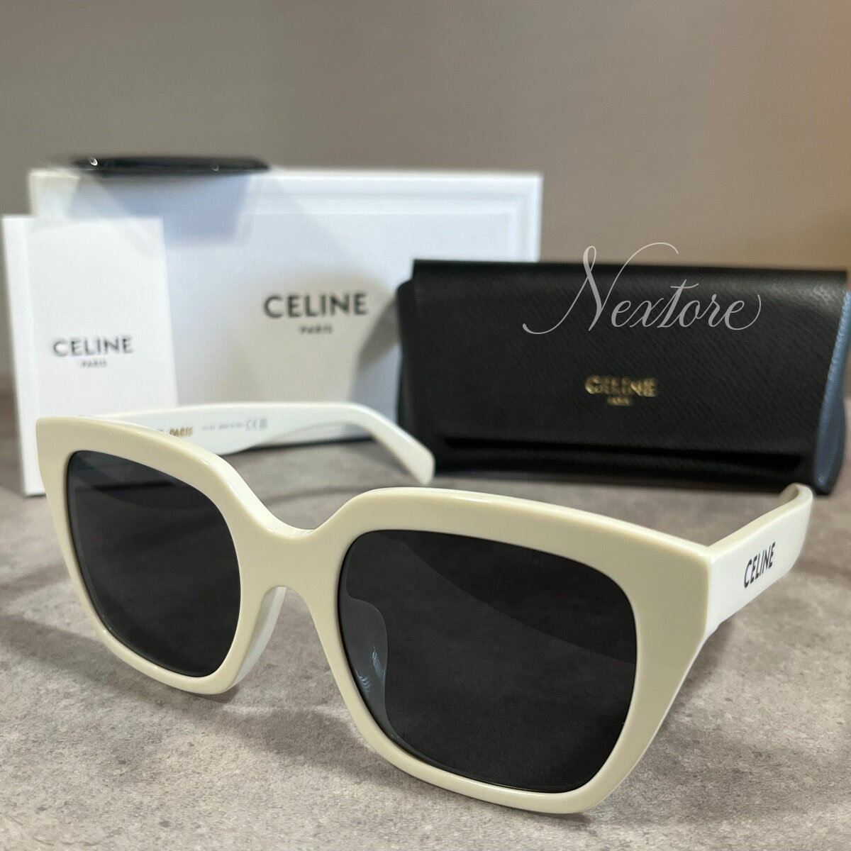 セリーヌ 新古品・未使用品 CELINE PARIS セリーヌ CL40198F CL 40198 F 25A フルリム スクエア イタリア製 サングラス メガネ 眼鏡 メンズ レディース 普段使い おしゃれ プレゼント ギフト 海外直輸入USED品 【送料無料】 クリスマス