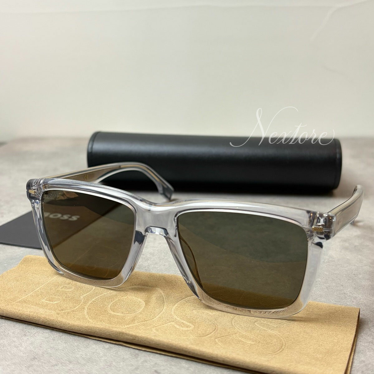 乐天商城 - 【楽天スーパーSALE ポイント5倍】 【並行輸入品】【正規品・新品】BOSS ボス BOSS1317/S KB7 GREY サングラス メガネ 眼鏡 メンズ レディース 伊達メガネ ビジネス 普段使い おしゃれ プレゼント ギフト 送料無料