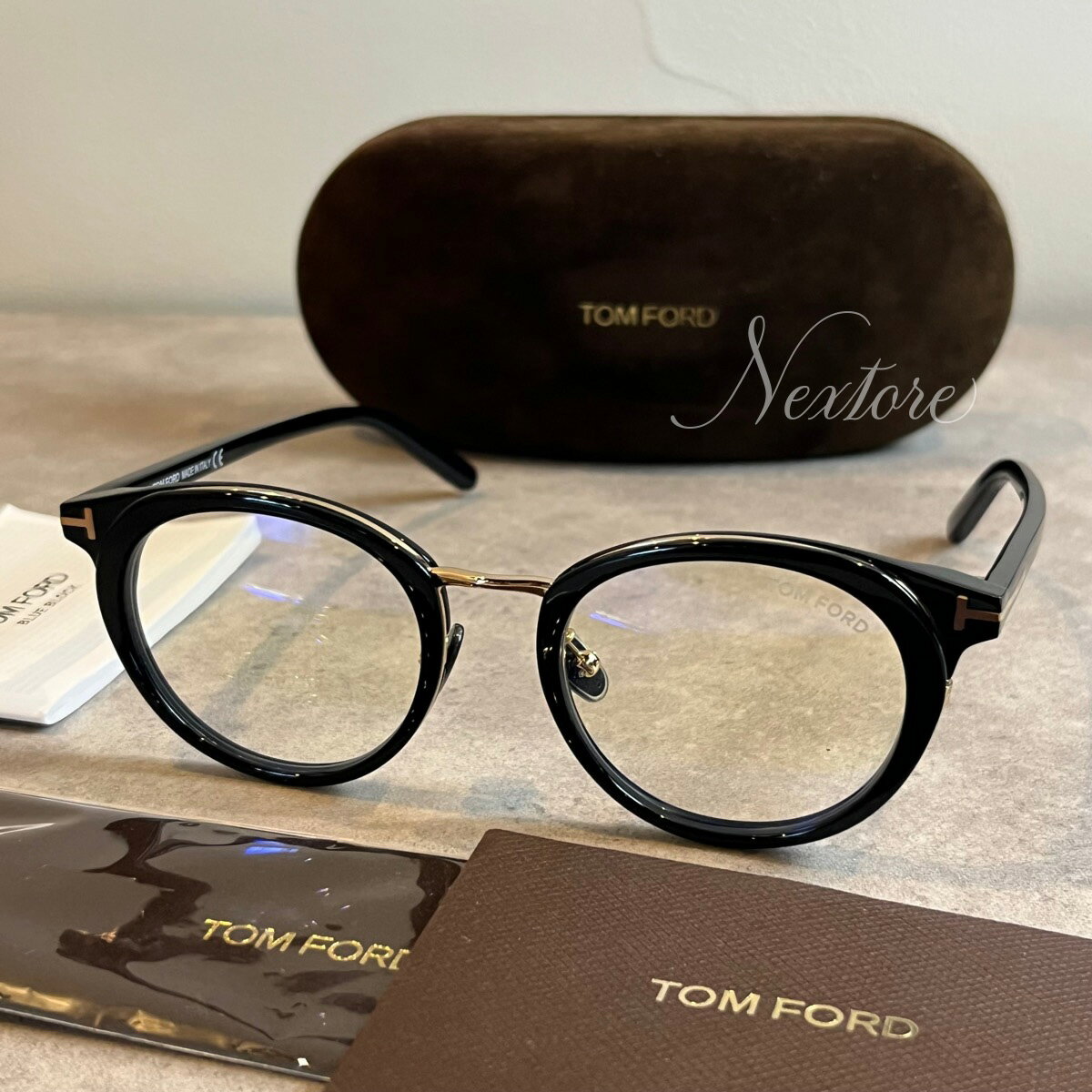 【並行輸入品】【正規品・新品】TOMFORD トムフォード TF5784DB FT5784DB 001 イタリア製 サングラス メガネ 眼鏡 メンズ レディース TOM FORD トム フォード 伊達メガネ ビジネス 普段使い おしゃれ プレゼント ギフト クリスマス 送料無料