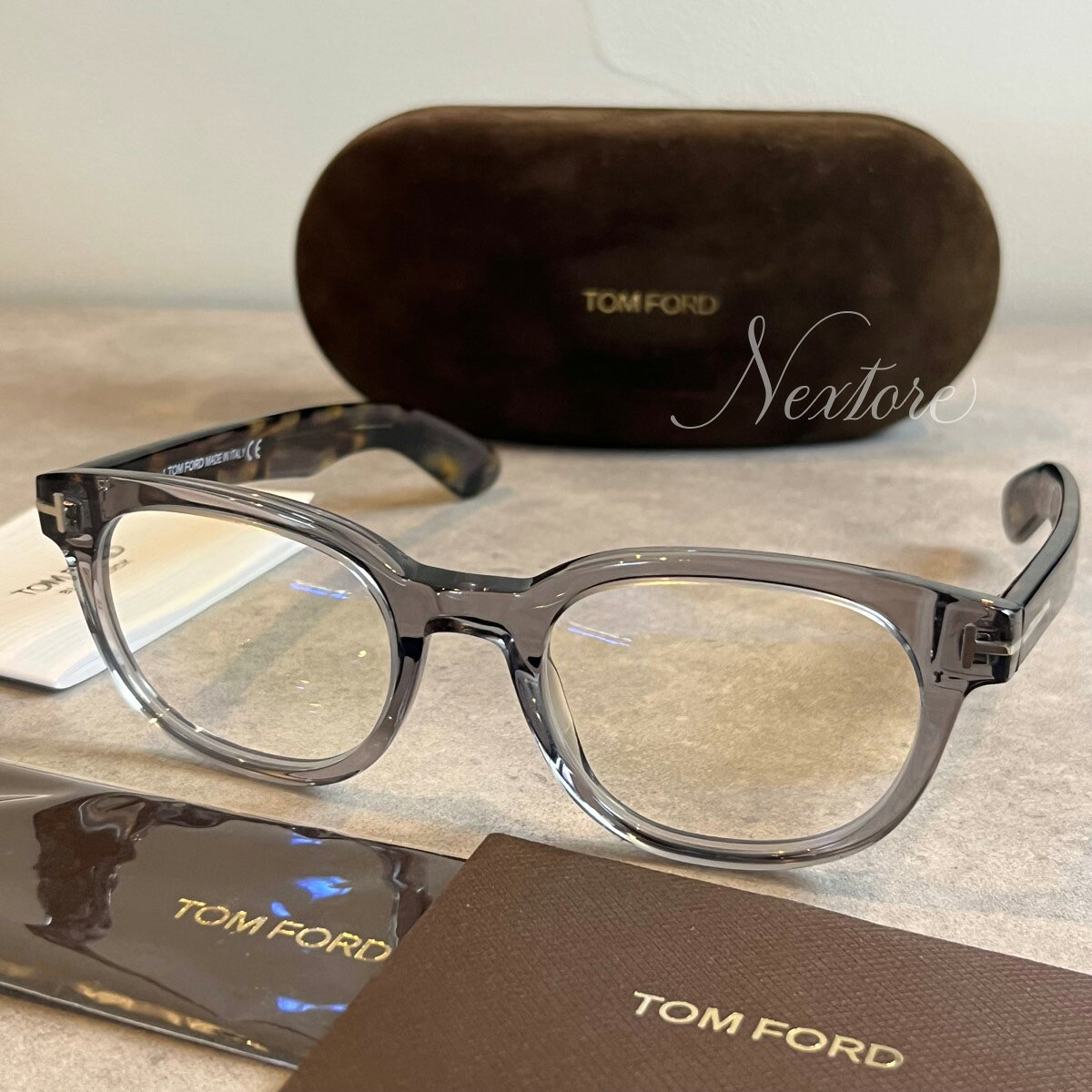 Rakuten - 【並行輸入品】【正規品・新品】TOMFORD トムフォード TF5807B FT5807B 020 イタリア製 サングラス メガネ 眼鏡 メンズ レディース TOM FORD トム フォード 伊達メガネ ビジネス 普段使い おしゃれ プレゼント ギフト クリスマス 送料無料