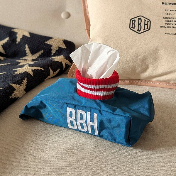 TOSSDICE トスダイス "BBH" TISSUE CASE ティッシュケース スタジアムジャンパー スカジャン おしゃれ 便利 ティッシュケースホルダー 吊るせるティッシュケース かわいい 可愛いティッシュケース プレゼント ソフトティッシュケース ソフトティッシュカバー 可愛い雑貨 [2]