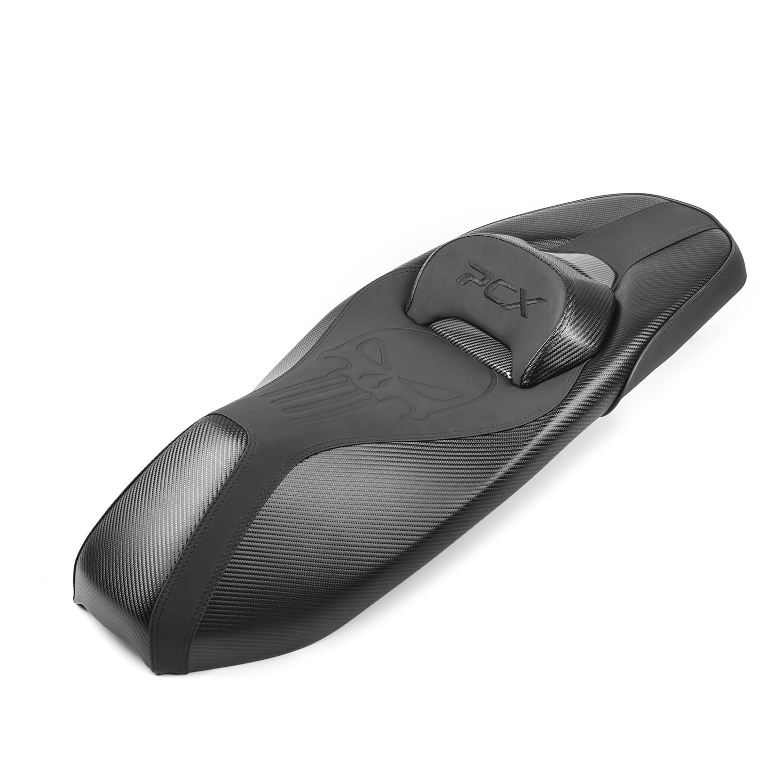 ホンダ PCX125/150/160専用 シート ローダウン カスタム クッション バックレスト付き 2CM シート下げ バイク ブラック 純正交換【取り寄せ】