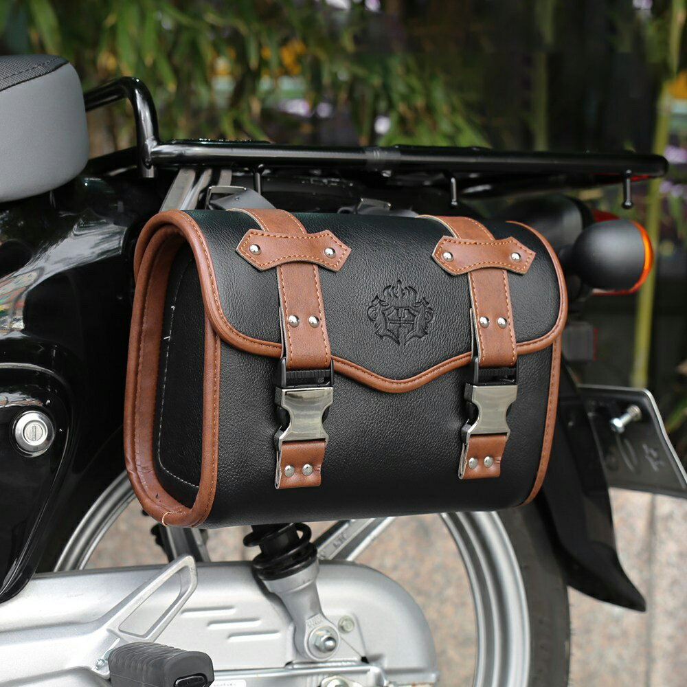 スーパーカブ クロスカブ サイドバッグ 着脱簡単 サイドラック付き 取り外し簡単 ショルダーバッグ 大..