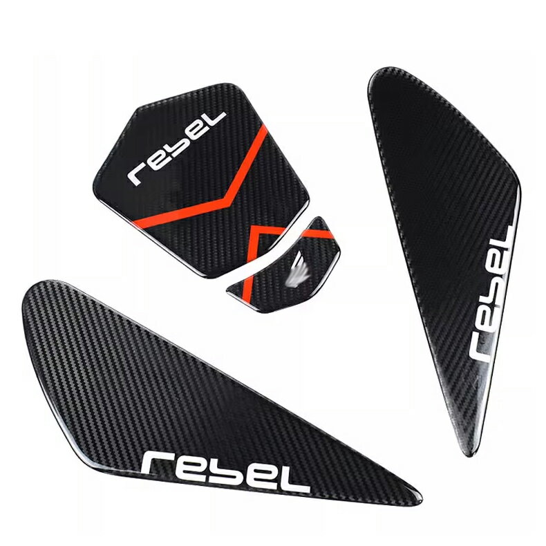 ホンダ レブル 250 500 タンクパッド 滑り止めステッカー ゴム タンク パッド サイド センター サイド..