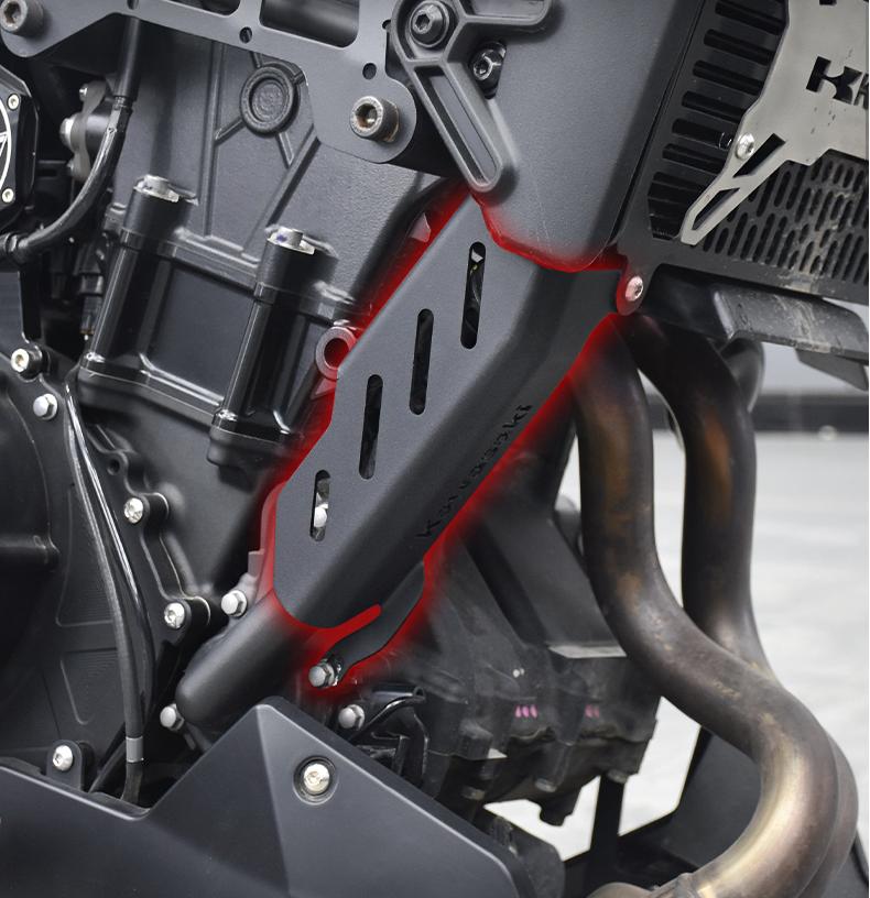 カワサキ エリミネーター 400 ラジエーターホース 保護カバー 装飾 プロテクター ブラック Pipe Cover マフラーカバー バフ仕上げ おしゃれ 保護 カスタム ステインレス製 取寄せ