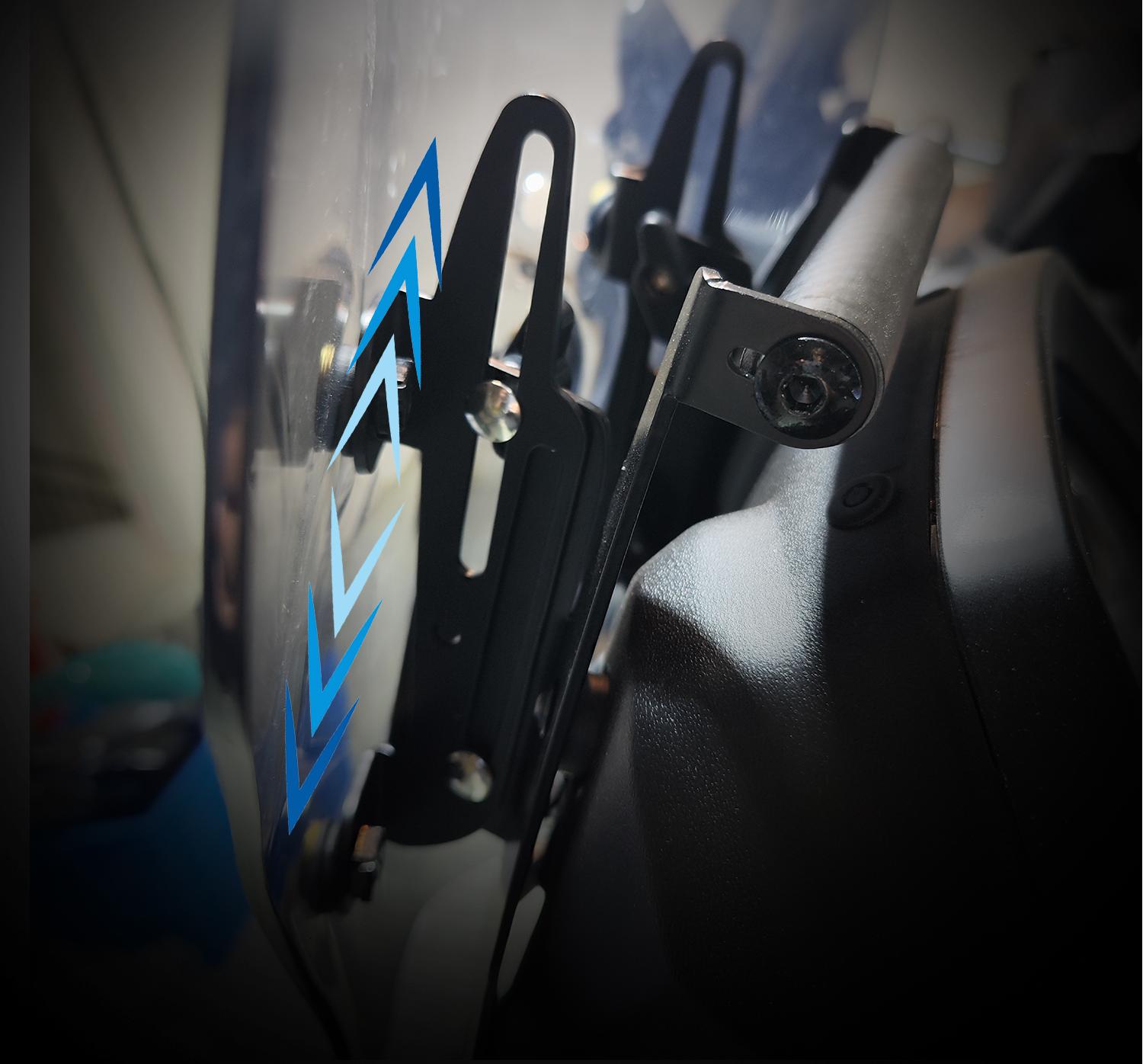 ヤマハ NMAX 155 125 2025 ウインドシールド 大型 クリア 52CM 57CM スモーク ハンドルブレース バッグミラー ウインドスクリーン 付き 金具ビス付き イエロー 透明 取寄せ