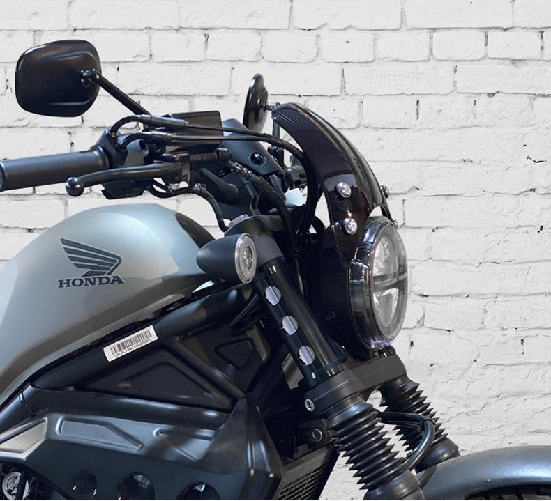 ホンダ レブル250 レブル500 ウインドシールド 風防 風よけ 大型 ウメーターバイザー ウインドスクリー..