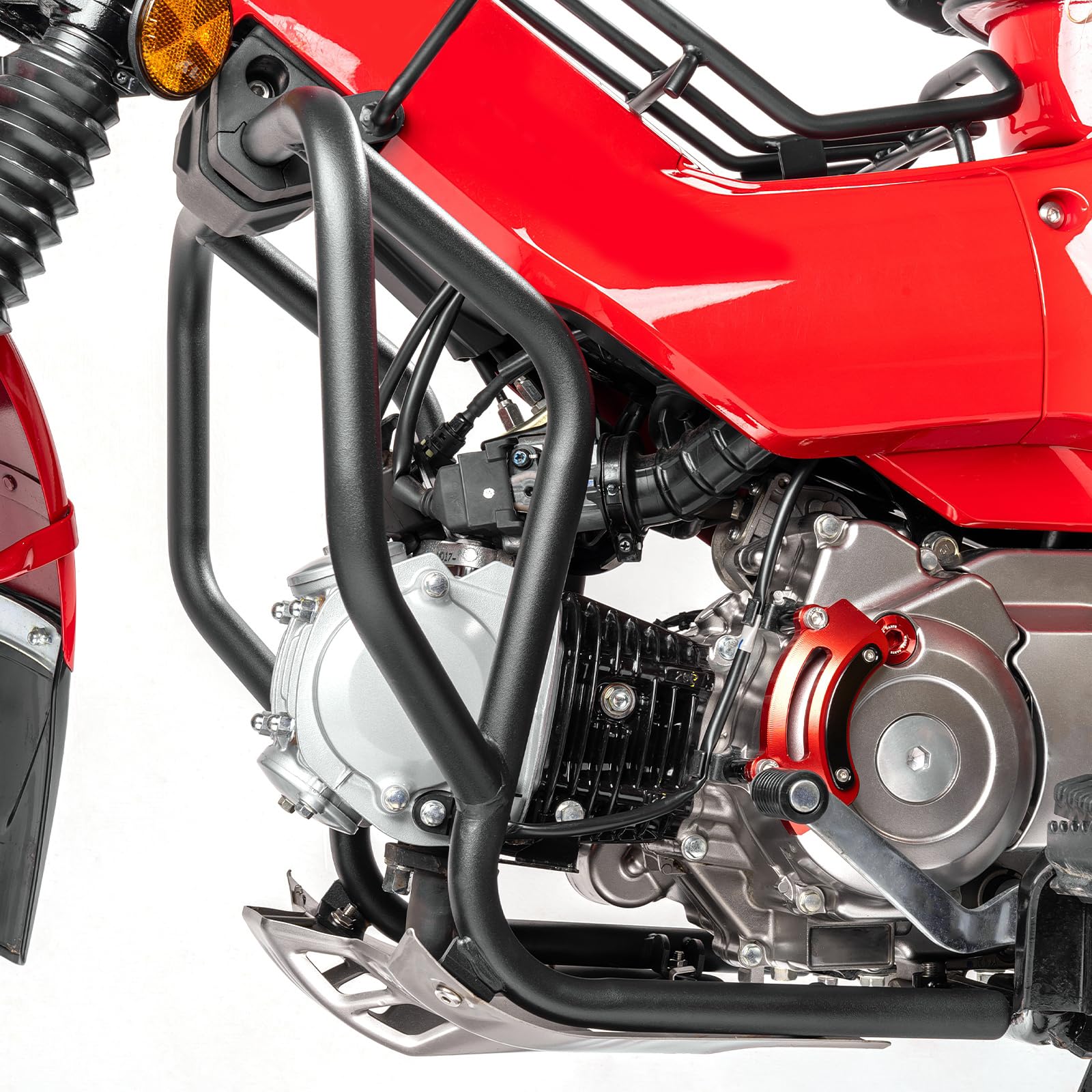 HI-LINE バイク用 エンジンガード CT125 ハンターカブ JA65 専用 パイプエンジンガード アンダーフレームキット 防衝撃 ダメージ度軽減 スチール製 スタイリッシュ 見栄え 外装 カスタムパーツ アクセサリー 日本語取扱説明書付き【取り寄せ】