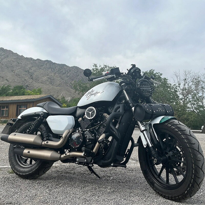 バイク フロントバッグ バイクミニタイプ ツールバックスタッズ付き PUレザー 収納...