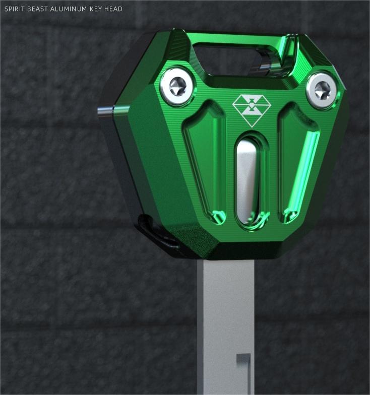 カワサキ NINJA400 キーケース キーカバー キーホルダー パーツ キーリング アルミ 削り出し キーヘッド 保護カバー バイク キーカバー 4色 取寄せ