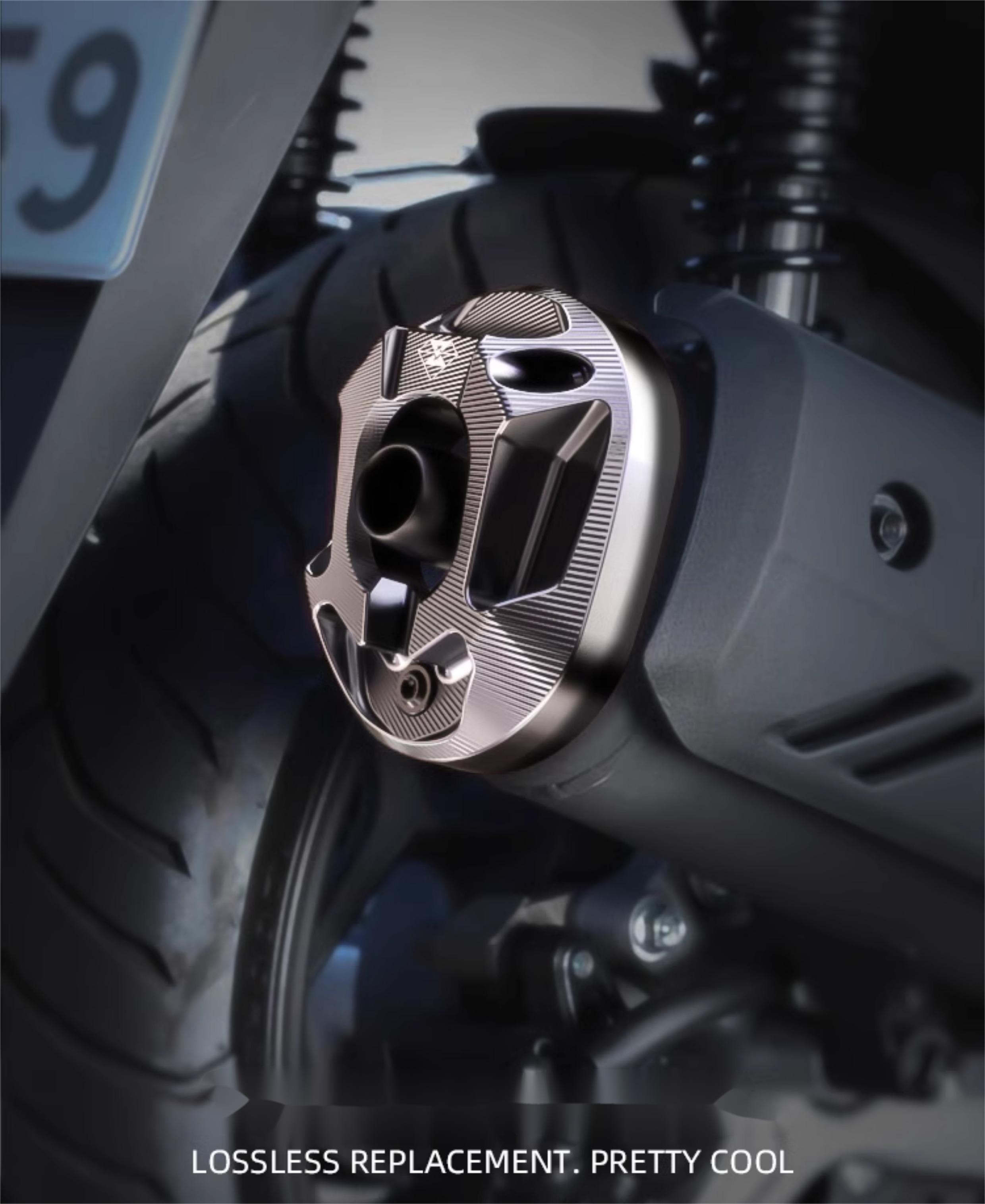 ホンダ PCX160 フルエキゾースト VARIO 2023 カバー パーツ マフラー カスタム メガホンマフラー ダウンマフラー インジェクション チタン ブラック 取寄せ