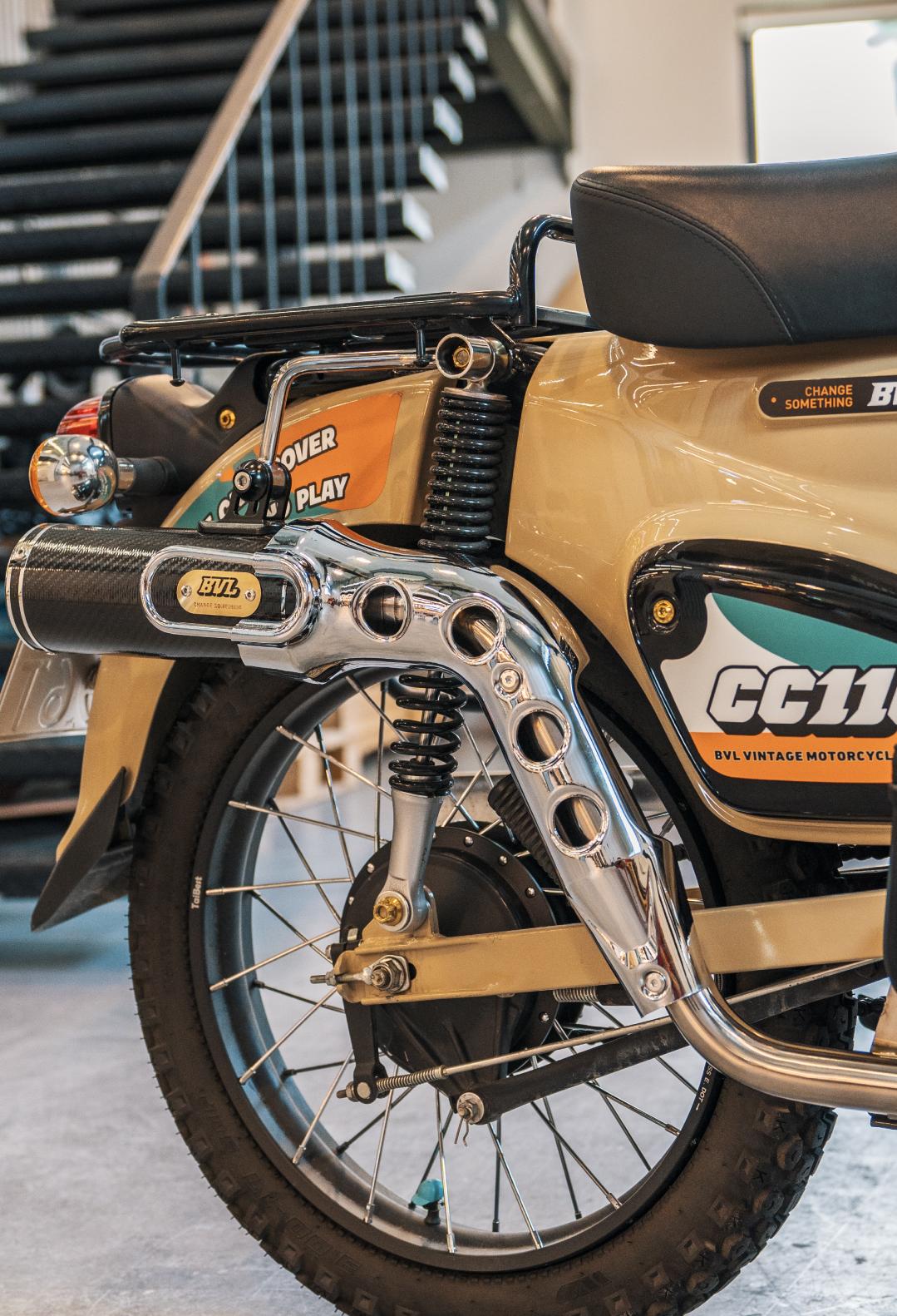 クロスカブ CC110 JA60 フルエキゾースト マフラー フルエキ メガホンマフラー ダウンマフラー インジェクション チタン合金 カーボン カスタマイズ 取寄せ