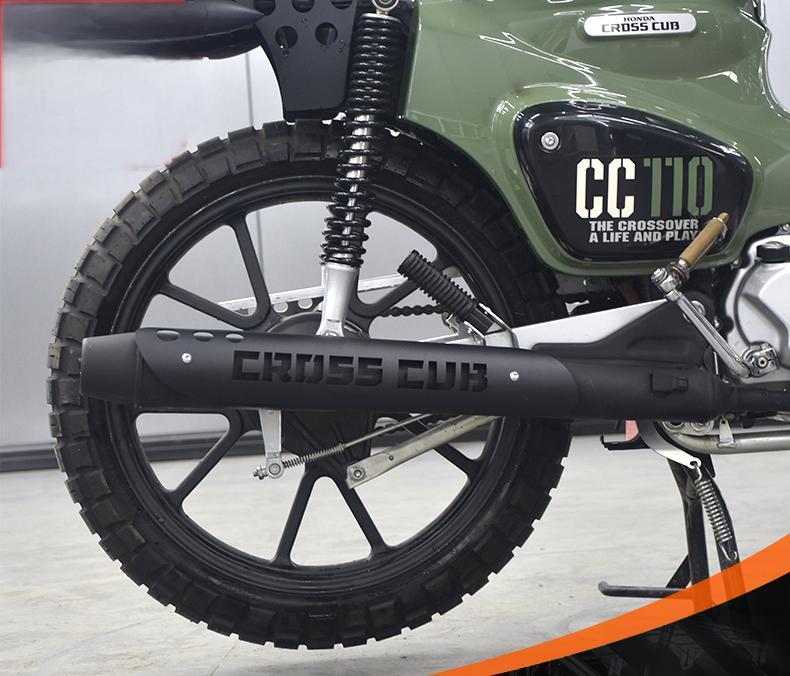 クロスカブ CC110 マフラーガード 各色選択 Pipe Cover 排気管 カバー ステインレス パイプ プロテクター マフラーカバー バフ仕上げ おしゃれ 保護 取寄せ