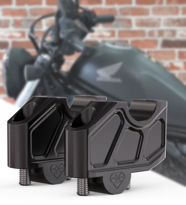 ホンダ レブル 250 500 ハンドルポスト 4.5cmアップ 2.2cm近く バーハンドルキット アップ ハンドルアップ カスタムパーツ アルミニウム合金 取り寄せ
