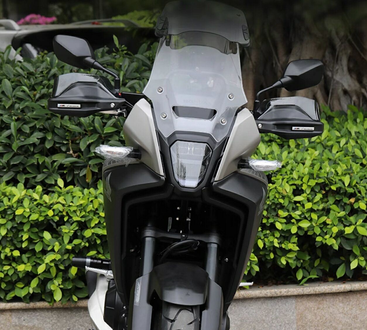 ホンダ NX400 ハンドルカバー ガード バイクハンドル ナックルガード 防風 保護 各色 アクリル 透明 飛び石ガード ハンドスクリーン 取寄せ