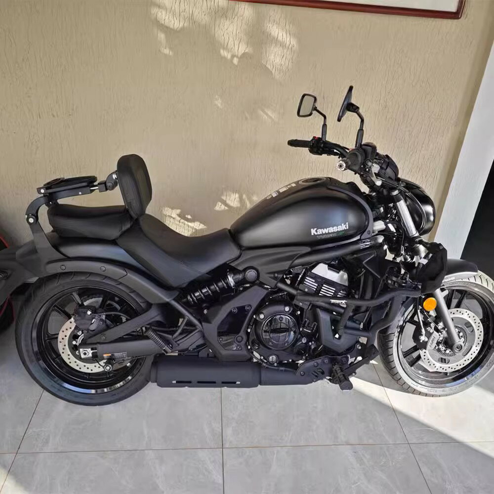 川崎 バルカン VULCAN S 650 シーシーバー バックレスト キット 折りたたみ 背もたれ 立ち可能 一体感 外装 レザータイプ 疲労を軽減 運転 快適 取寄せ