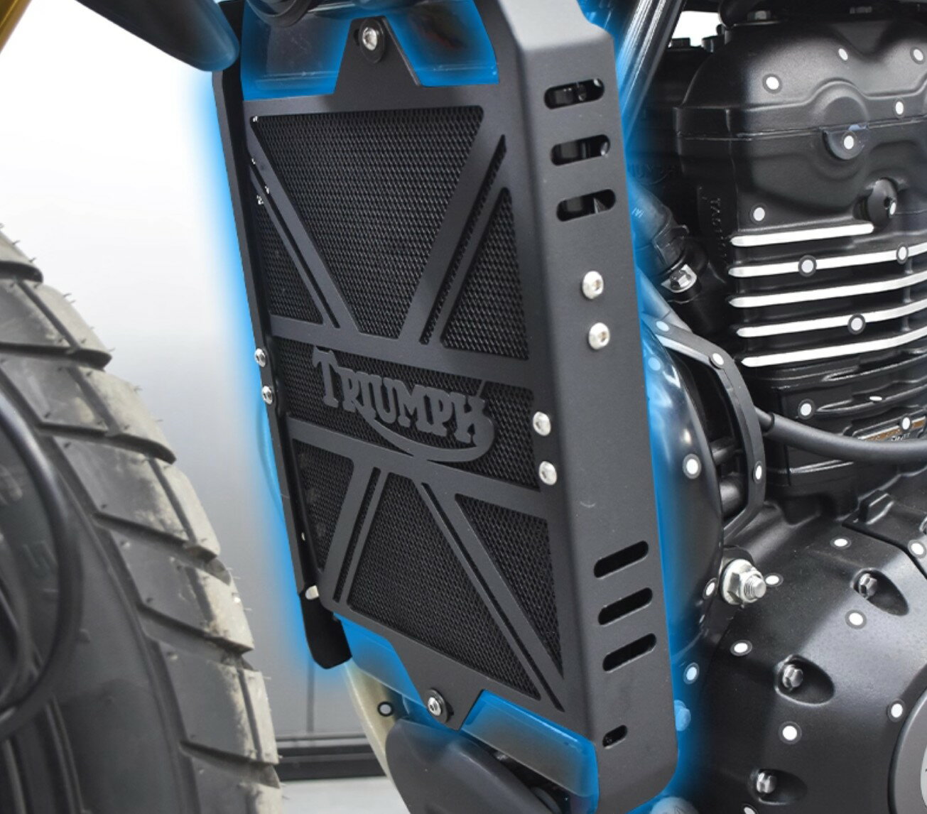 スクランブラー 400X スピード 400 ラジエーター ラジエーターガード カバー ガード プロテクター 擦り傷防止 アルミ合金製 丈夫 装着簡単 カスタム ファンカバー 後付け感無い 保護 各色選択 外装パーツ 取寄せ