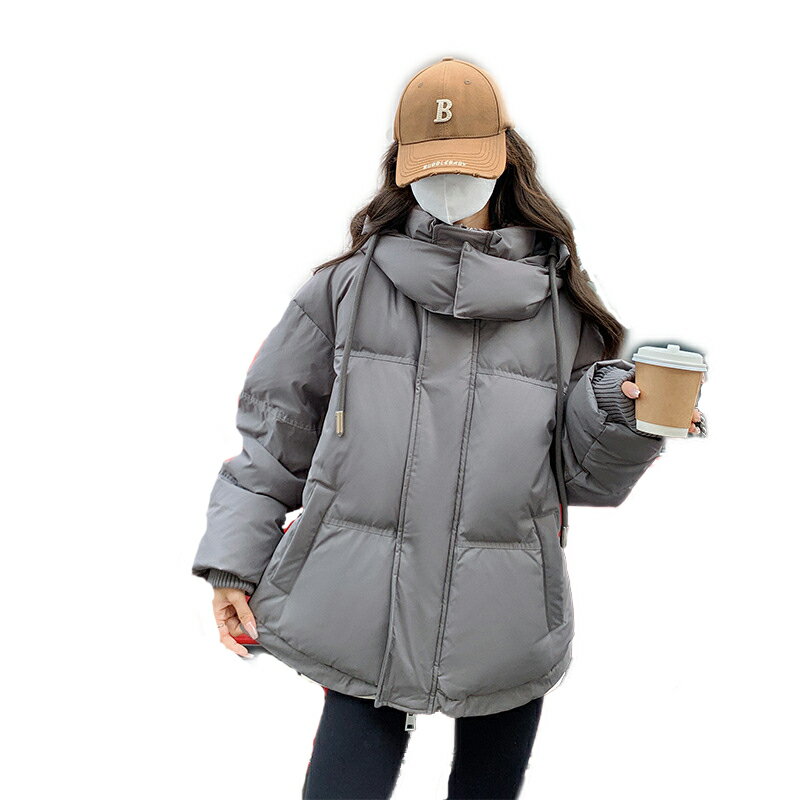 Rakuten - 中綿ジャケット レディース 冬 防寒着 ダウンジャケット ショート 中綿コート ダウンコート フード付き ポケット 無地 冬服 防風 厚手 日常着 通勤 アウトドア