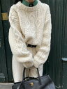セーター レディース 大きいサイズ ニットセーター ケーブルセーター ケーブルニット 冬 秋 秋冬 冬新作 冬セーター セーター大きいサイズ 厚手 厚手セーター 長袖 レディースセーター ざっくり パンツともスカートとも相性抜群で大人可愛いコーデができます "メイン素材：ポリエステル冬コーデに持っていたい厚手セーター。ざっくり感が可愛いです。カジュアルにもガーリーな着こなしにも大活躍。オカジュアルなデイリーユースから、オフィス、通勤、通学、デ ートにも。パンツに合わせてカジュアルに、スカートに合わせても可愛いイメージで着こなせます。女性らしさをしっかりアピールしつつ、ほっこり優しい印象を周りに与えてくれます。" 2